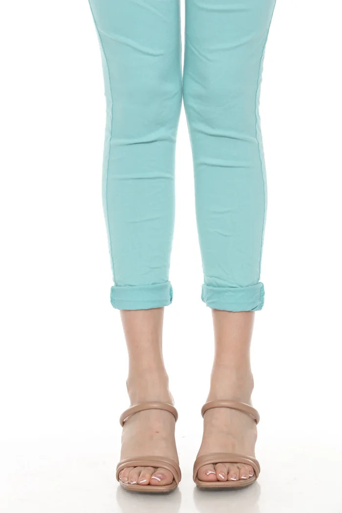 Smeraldo Solid Stretch Pants