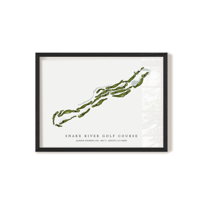 Snake River Golf Course | Golf Course Print | Black+Frame