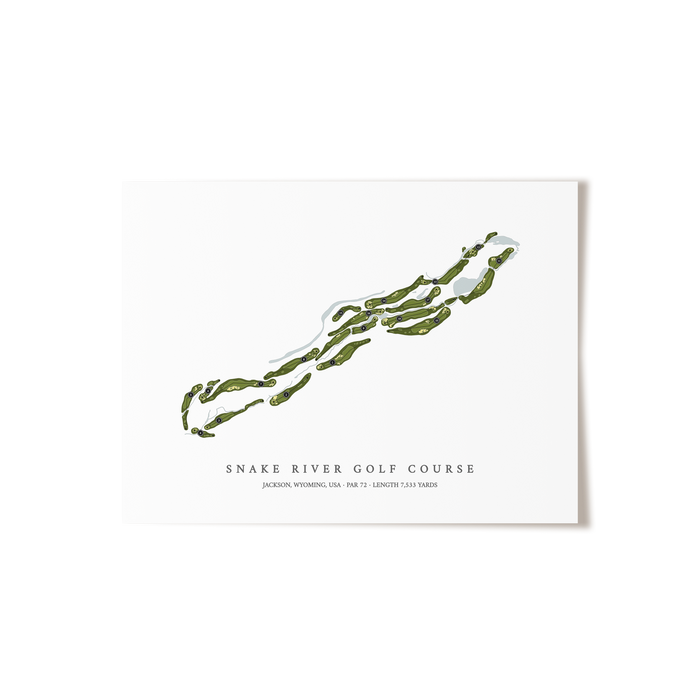 Snake River Golf Course | Golf Course Print | Unframed