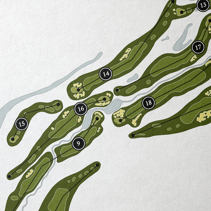 Snake River Golf Course | Golf Course Print | Close+Up