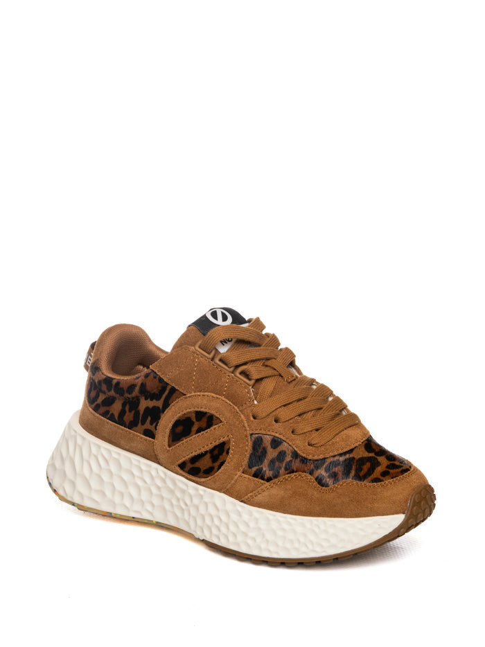 NO NAME  CARTER JOGGER LEOP/SUE-CAMEL