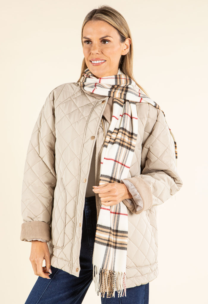 Soft Check Scarf