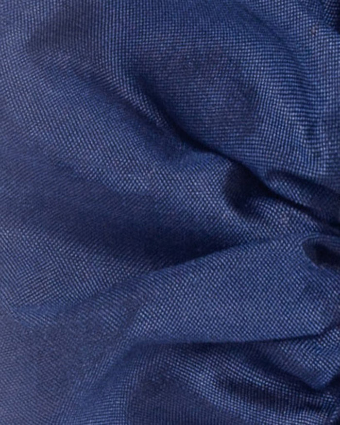 Soleil Solid Silk Scrunchie - Navy