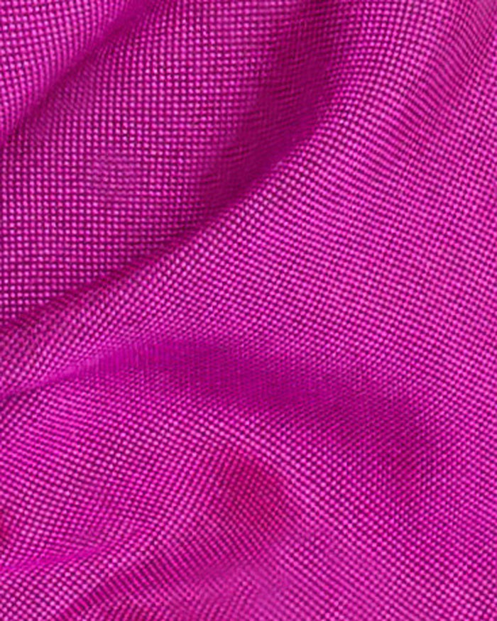 Soleil Solid Silk Scrunchie - Raspberry
