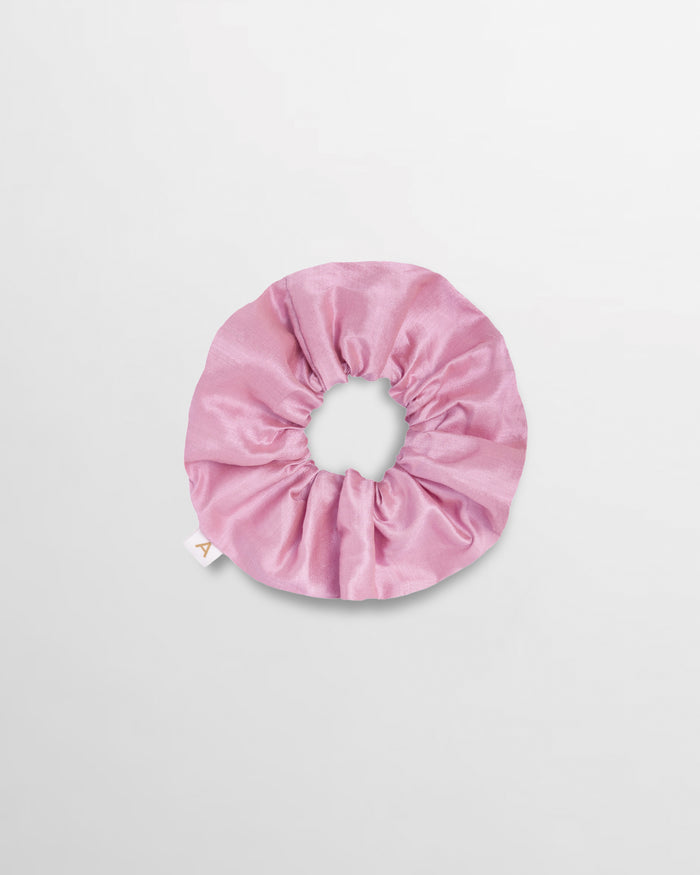 Soleil Solid Silk Scrunchie - Taffy