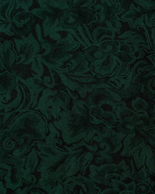 Solid Color Baroque Jacquard Silk Scarf 20"