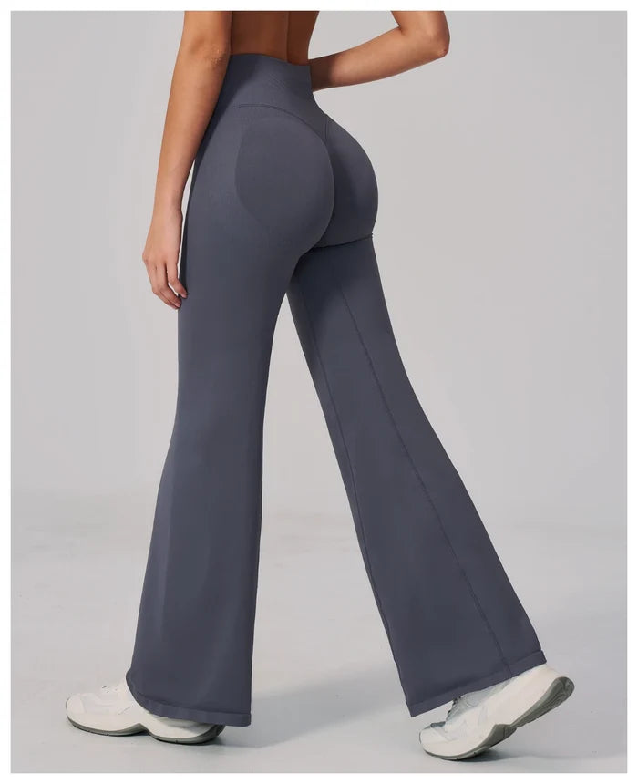 SPARK Seamless High Waist Tummy Control Hip Lifting Yoga Flared Pants ZC2557