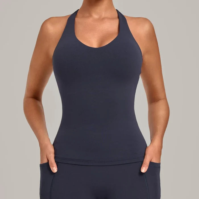 SPARK Women's Bare-feel Racerback Yoga Tank Top QS6751