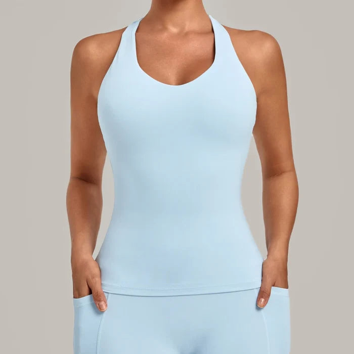 SPARK Women's Bare-feel Racerback Yoga Tank Top QS6751