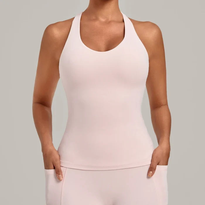 SPARK Women's Bare-feel Racerback Yoga Tank Top QS6751
