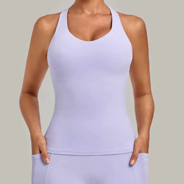 SPARK Women's Bare-feel Racerback Yoga Tank Top QS6751