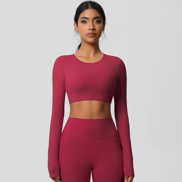 SPARK Workout Crop Top with Built in Bra LR7104