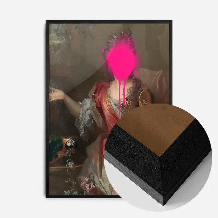 21x30cm | 8¼ x 11¾in / Black Wood Frame
