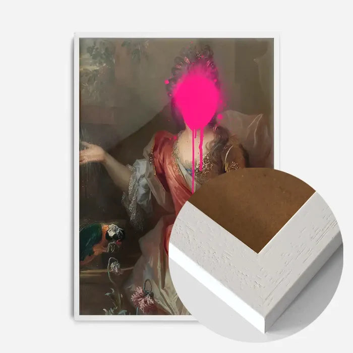 21x30cm | 8¼ x 11¾in / White Wood Frame
