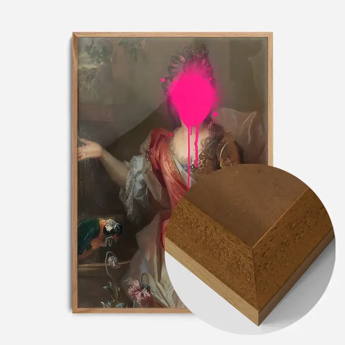21x30cm | 8¼ x 11¾in / Oak Wood Frame