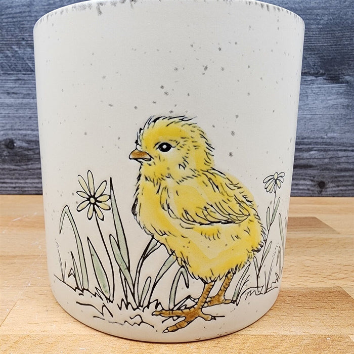 Spring Chics Canister Set by Blue Sky 4" & 5" Embossed Ceramic Home Décor Pots