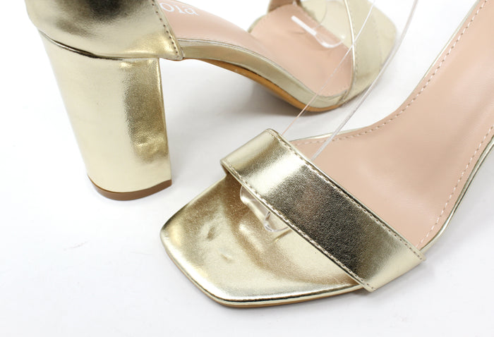 Squared Toe Block Heel