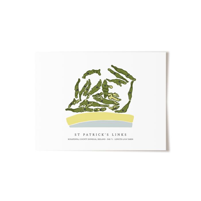 St Patrick's Links | Golf Course Print | Unframed