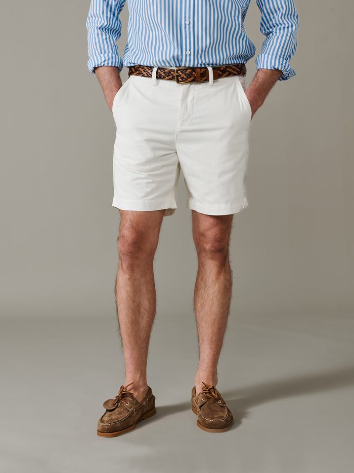 Aubin Ecru Stamford Chino Short | Chino Short