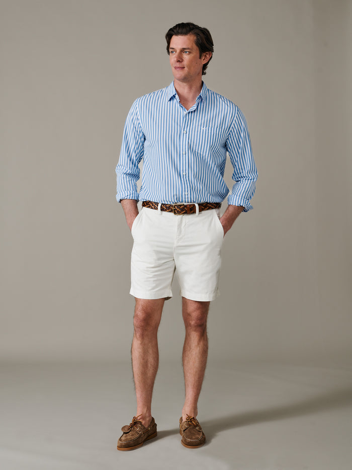 Aubin Ecru Stamford Chino Short | Chino Short