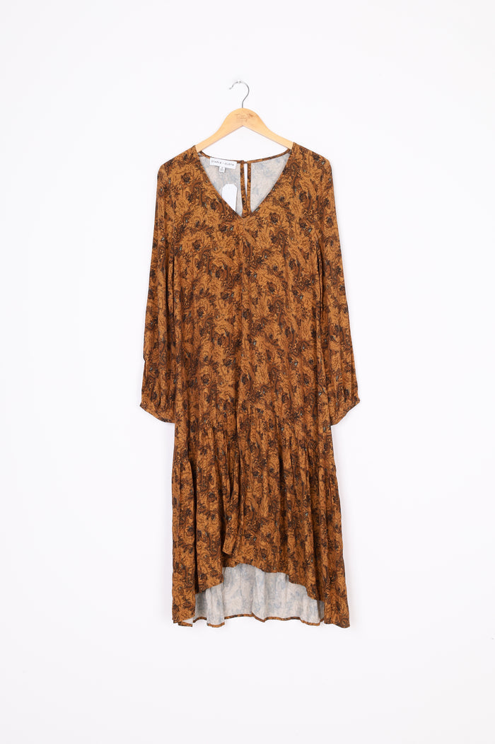 Staple & Cloth Womens Brown Dress Size 8