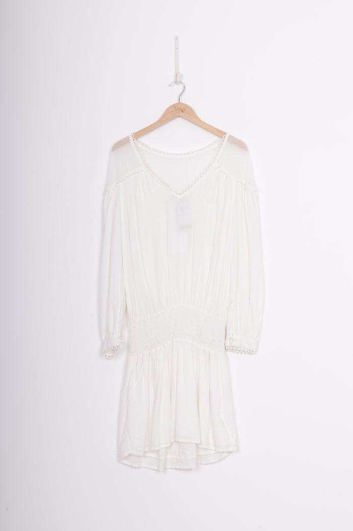 Steele Womens White Dress Size 12