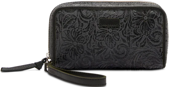 STEELY WRISTLET WALLET