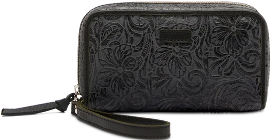 STEELY WRISTLET WALLET