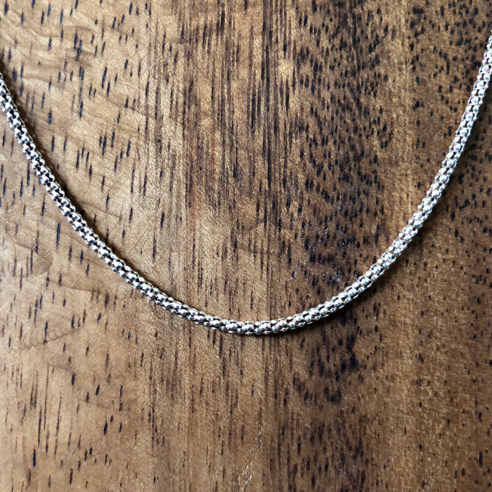 Sterling Silver Popcorn Chain