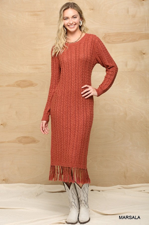 Stitches Knitting Maxi Dress