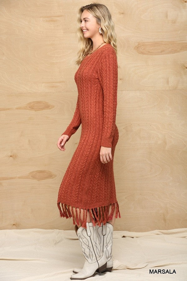 Stitches Knitting Maxi Dress