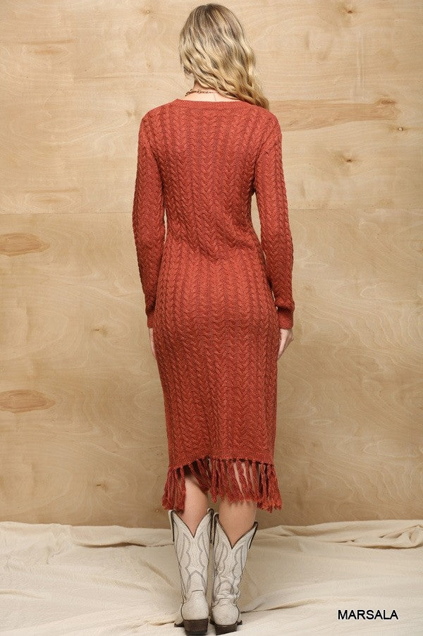 Stitches Knitting Maxi Dress