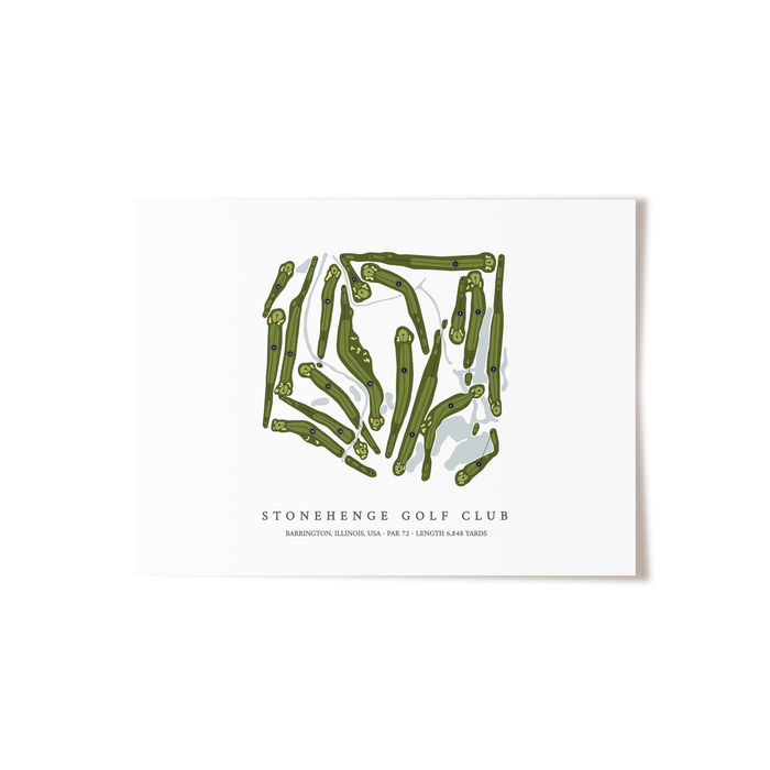 Stonehenge Golf Club | Golf Course Print | Unframed
