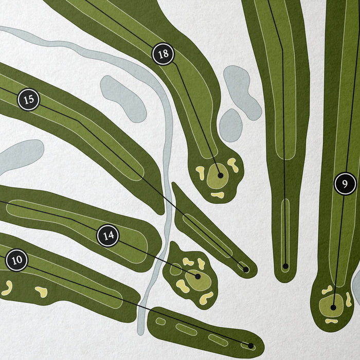 Stonehenge Golf Club | Golf Course Print | Close Up