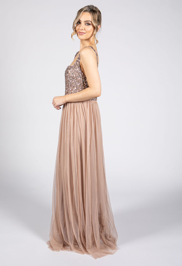 Strappy Sequin Detail Dress