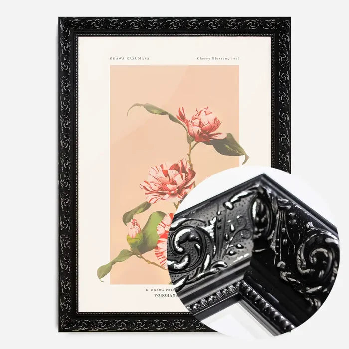21x30cm | 8¼ x 11¾in / Black Ornate Frame