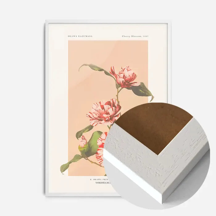 21x30cm | 8¼ x 11¾in / White Wood Frame