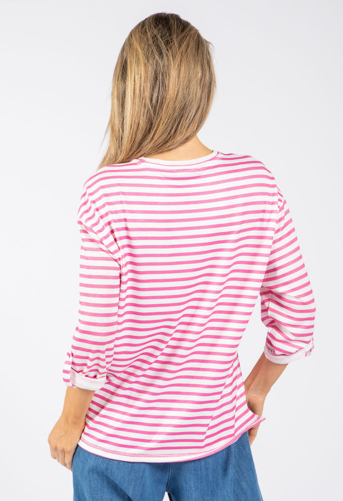Striped Fine Knit Top