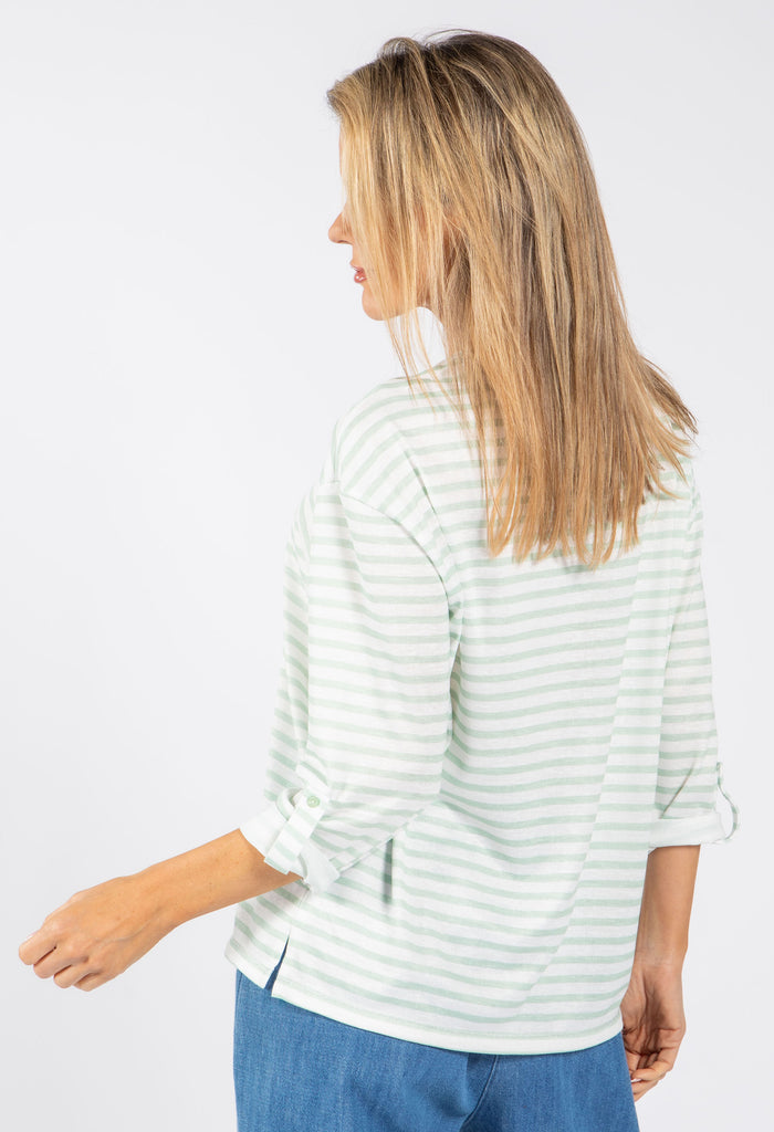 Striped Fine Knit Top