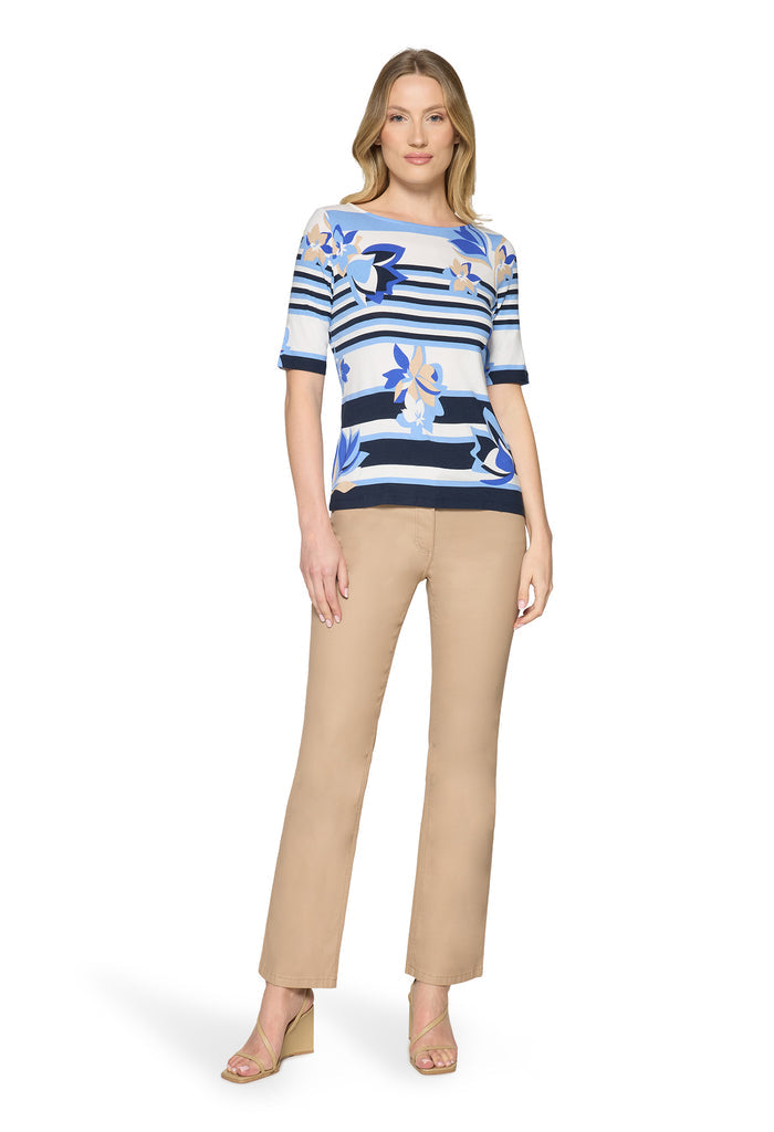 Striped Short Sleeve Top