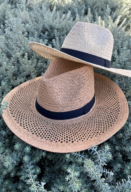 Summer Paper Straw Fedora Hat