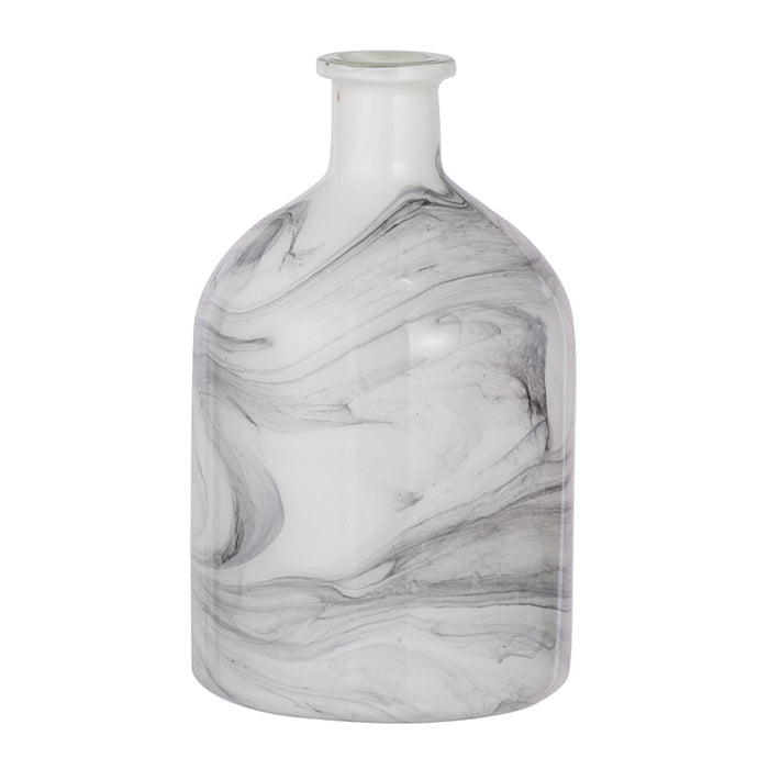 Svirla Vase in black and white glass from A and B Home