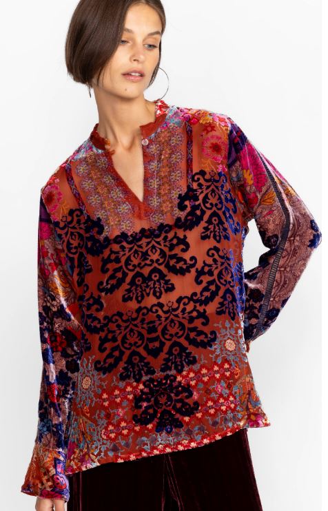 SYRIAH BURNOUT ENTA BLOUSE