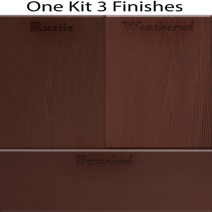 Retique It Wood'n Finish Kit with four large red mahogany stain swatches for wood furniture finishing.