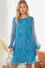 Teal Shimmer Dress