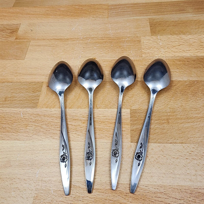 Teaspoon Lasting Rose Stainless Set of 4 by ONEIDA Flatware 6" (15cm)