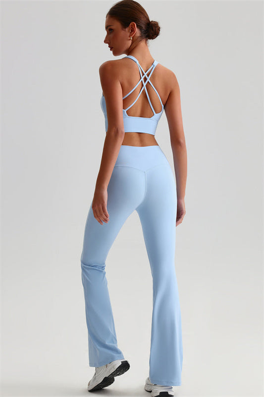 The Brave Sports Bra Flared Leggings 2-Piece Set
