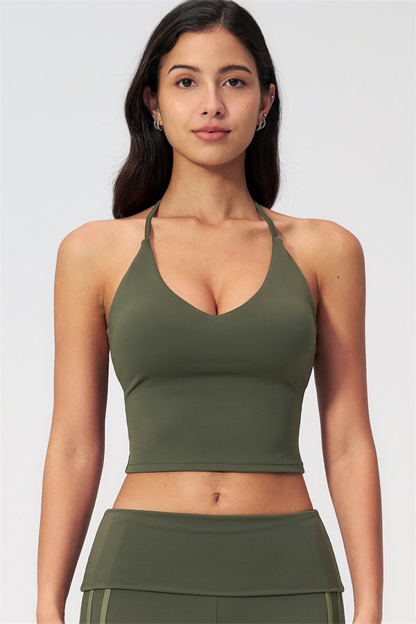 The Evoke Crop Top Straight Leg Pants 2-Piece Set
