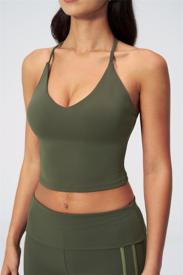 The Evoke Crop Top Straight Leg Pants 2-Piece Set