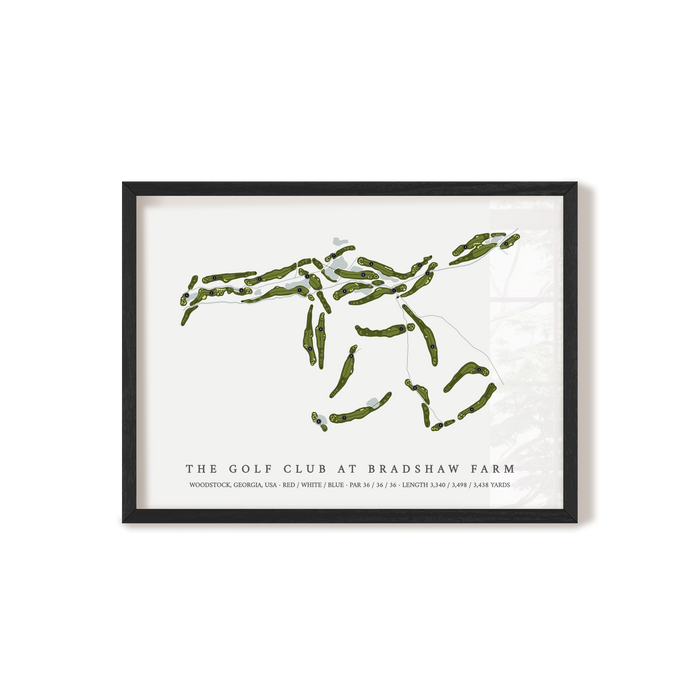 The Golf Club At Bradshaw Farm | Golf Course Print | Black Frame